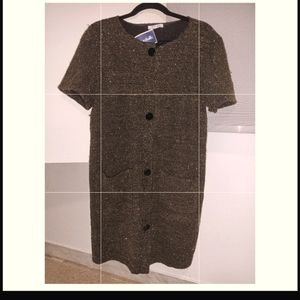 Womans dress, black/gold